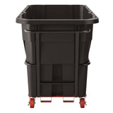 Suncast Commercial® Standard Duty Tilt Truck, 1.5 cu yd, Plastic, Black/Red (SUARMTTSD150) Each