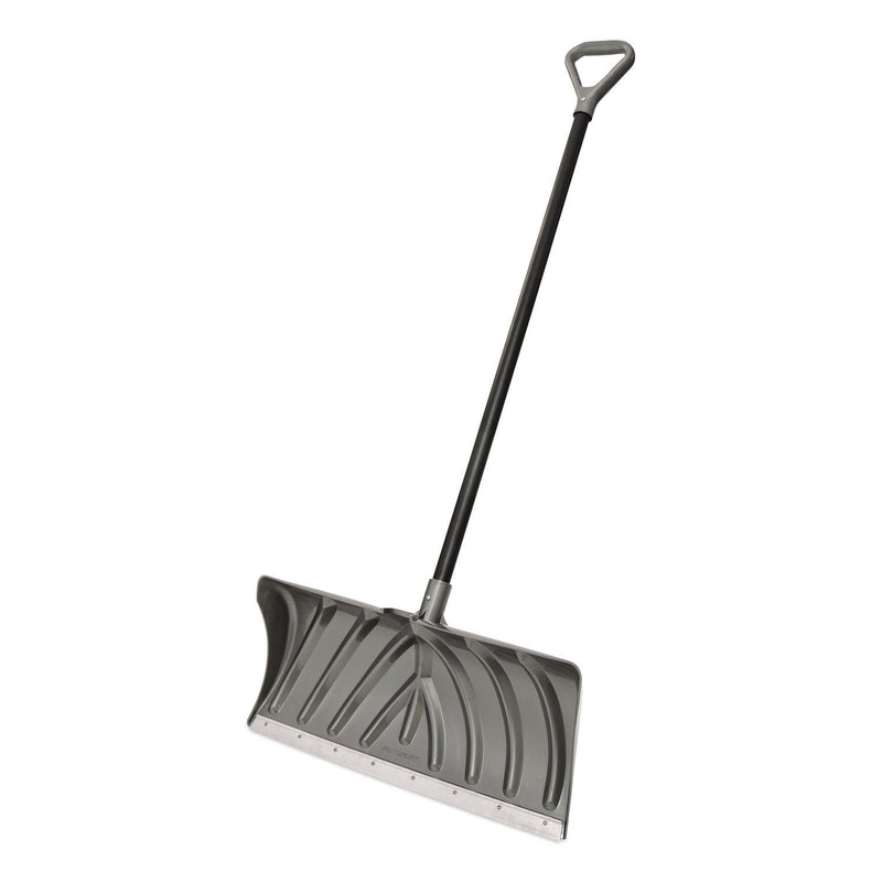 Suncast Commercial® Steel Core Snow Pusher with Wear Strip, 24" Wide, 57.55" Long, 6/Carton (SUASP2450) Case of 6