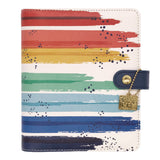 Personal Planner, Color Wash, 7.48 x 6.42, Blue/Green/Red/Yellow Cover, 12-Month, Undated (PUK9180CD) Each