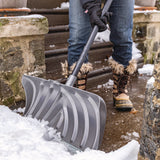 Suncast Commercial® Steel Core Snow Pusher with Wear Strip, 24" Wide, 57.55" Long, 6/Carton (SUASP2450) Case of 6