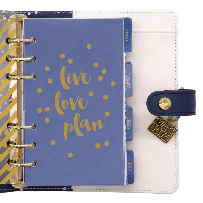 Personal Planner, Color Wash, 7.48 x 6.42, Blue/Green/Red/Yellow Cover, 12-Month, Undated (PUK9180CD) Each