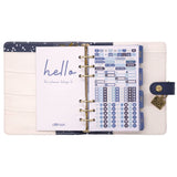 Personal Planner, Color Wash, 7.48 x 6.42, Blue/Green/Red/Yellow Cover, 12-Month, Undated (PUK9180CD) Each