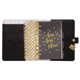 Personal Planner, Chequered, 7.48 x 6.42, Black/White Cover, 12-Month, Undated (PUK9183CD) Each