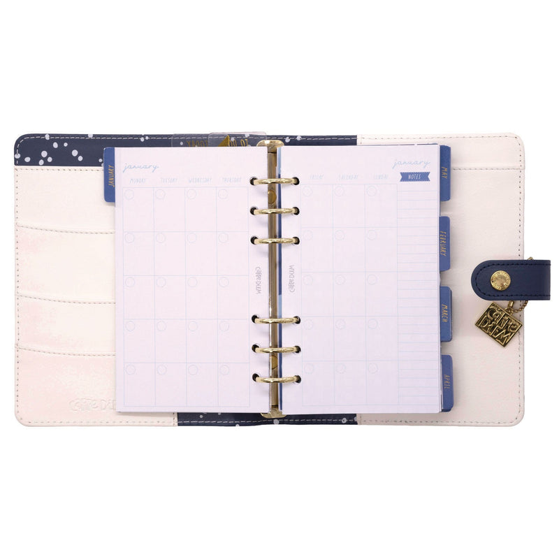 Personal Planner, Color Wash, 7.48 x 6.42, Blue/Green/Red/Yellow Cover, 12-Month, Undated (PUK9180CD) Each