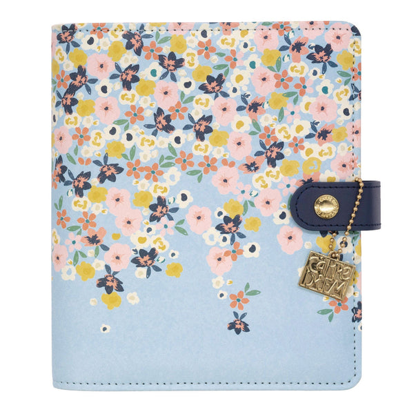 Personal Planner, Floral, 7.48 x 6.42, Blue/Pink/White/Yellow Cover, 12-Month, Undated (PUK9199CD) Each