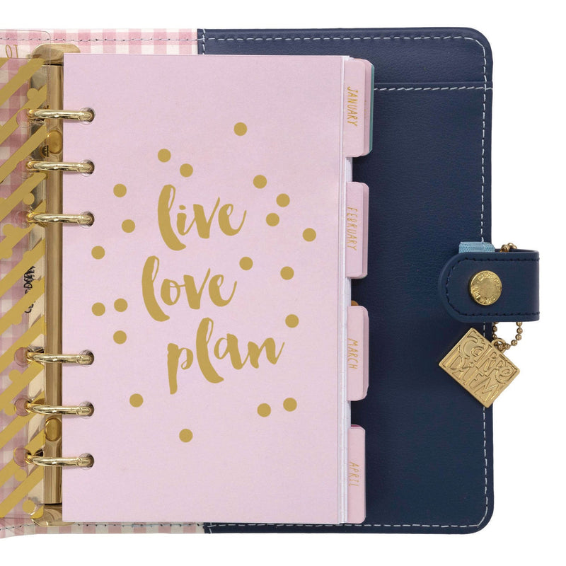 Personal Planner, Floral, 7.48 x 6.42, Blue/Pink/White/Yellow Cover, 12-Month, Undated (PUK9199CD) Each