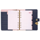 Personal Planner, Floral, 7.48 x 6.42, Blue/Pink/White/Yellow Cover, 12-Month, Undated (PUK9199CD) Each