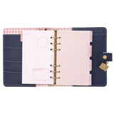 Personal Planner, Floral, 7.48 x 6.42, Blue/Pink/White/Yellow Cover, 12-Month, Undated (PUK9199CD) Each