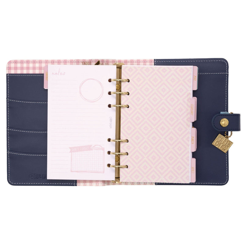 Personal Planner, Floral, 7.48 x 6.42, Blue/Pink/White/Yellow Cover, 12-Month, Undated (PUK9199CD) Each