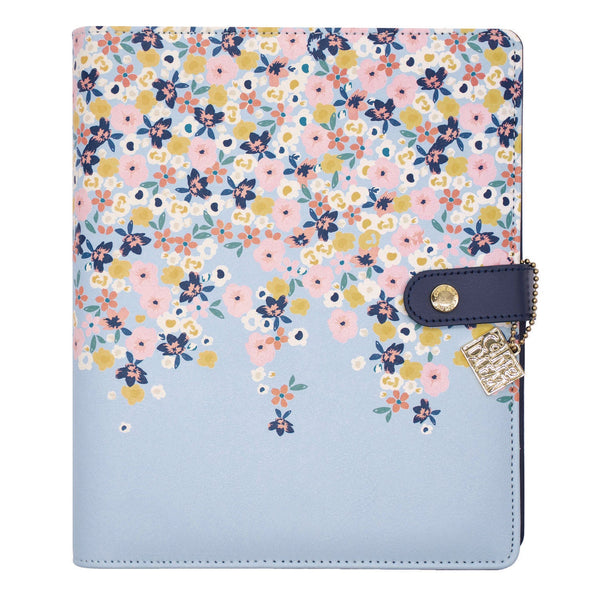 A5 Planner, Feathers, 10.24 x 9.25, Blue/Pink/White/Yellow Cover, 12-Month (PUK9198CD) Each