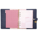 A5 Planner, Feathers, 10.24 x 9.25, Blue/Pink/White/Yellow Cover, 12-Month (PUK9198CD) Each