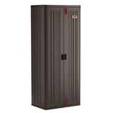 Suncast Commercial® Tall Storage Cabinet, Five Shelves: One Fixed, Four Adjustable, 30" x 20.25" x 72", Gray (SUABMCCPD7204) Each