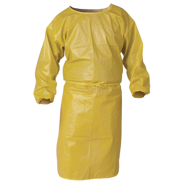 KleenGuard™ A70 Chemical Spray Protection Smock, One Size Fits Most, Yellow, 25/Carton (KCC09830) Case of 25