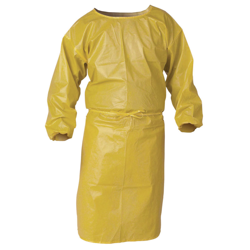 KleenGuard™ A70 Chemical Spray Protection Smock, One Size Fits Most, Yellow, 25/Carton (KCC09830) Case of 25