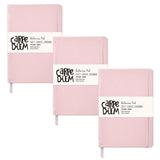 PUKKA PAD® Soft Cover Journal, Medium/College Rule, Pink Cover, (96) 8.3 x 5.2 Sheets, 3/Pack (PUK9370CD) Pack of 3