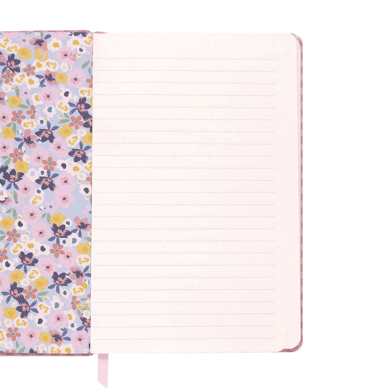 PUKKA PAD® Soft Cover Journal, Medium/College Rule, Pink/White Check Cover, (96) 8.3 x 5.2 Sheets, 3/Pack (PUK9371CD) Pack of 3