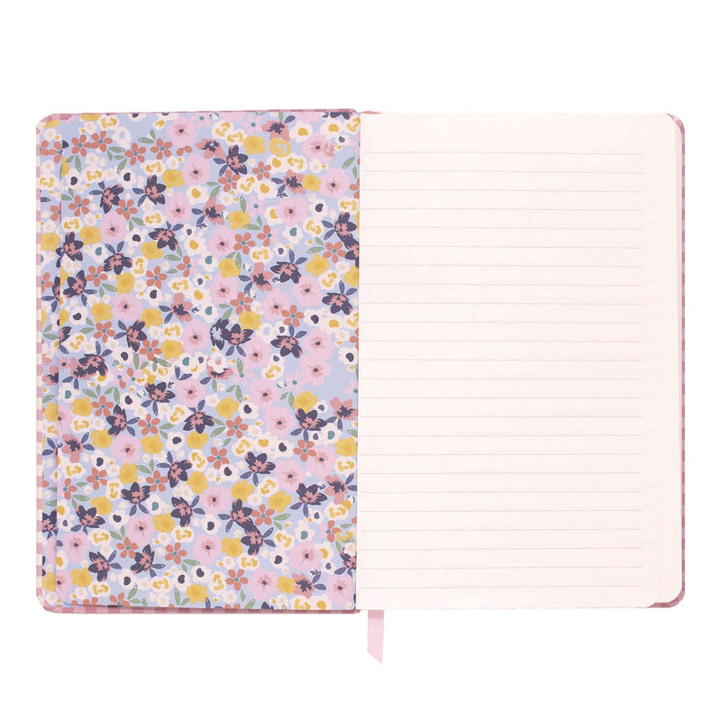 PUKKA PAD® Soft Cover Journal, Medium/College Rule, Pink/White Check Cover, (96) 8.3 x 5.2 Sheets, 3/Pack (PUK9371CD) Pack of 3
