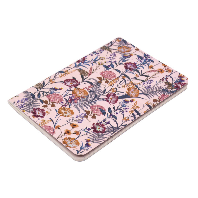 PUKKA PAD® B6 Stitched Exercise Book, Narrow Rule, Assorted Blum Floral Covers, (40) 6.8 x 4.6 Sheets, 3/Pack (PUK9503BLM) Pack of 3