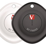 Verbatim® My Finder Bluetooth Tracker for Apple iOS, Black/White, 2/Pack (VER32131) Pack of 2