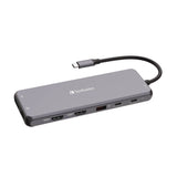 Verbatim® USB-C Pro Multiport Hub CMH 13Port, Gray (VER32153) Each