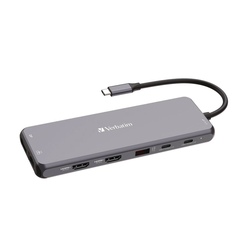 Verbatim® USB-C Pro Multiport Hub CMH 13Port, Gray (VER32153) Each