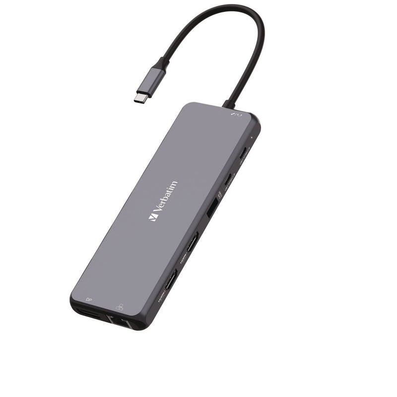 Verbatim® USB-C Pro Multiport Hub CMH 13Port, Gray (VER32153) Each