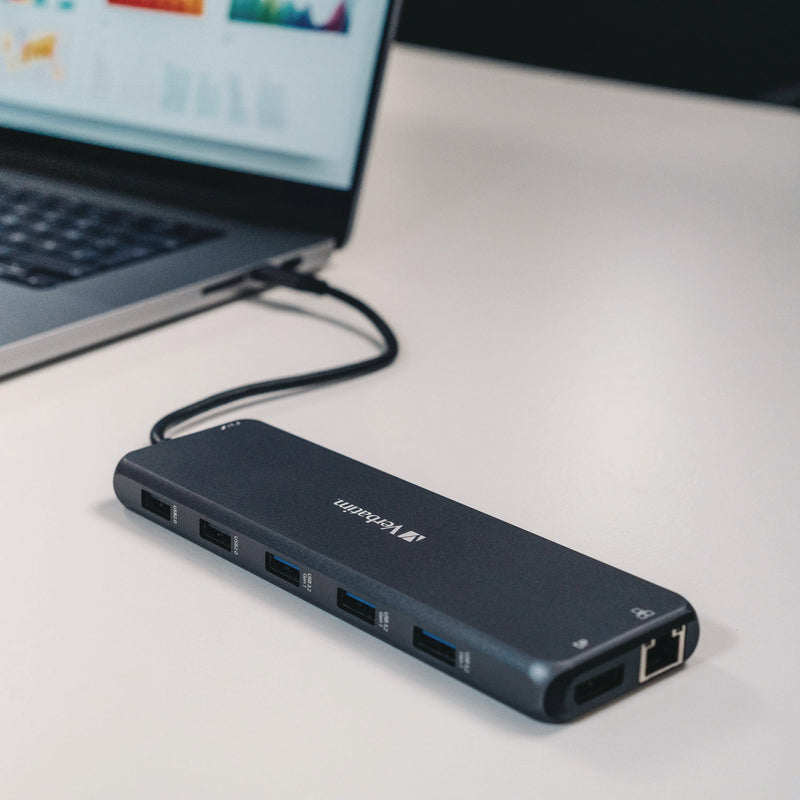 Verbatim® USB-C Pro Multiport Hub CMH 13Port, Gray (VER32153) Each