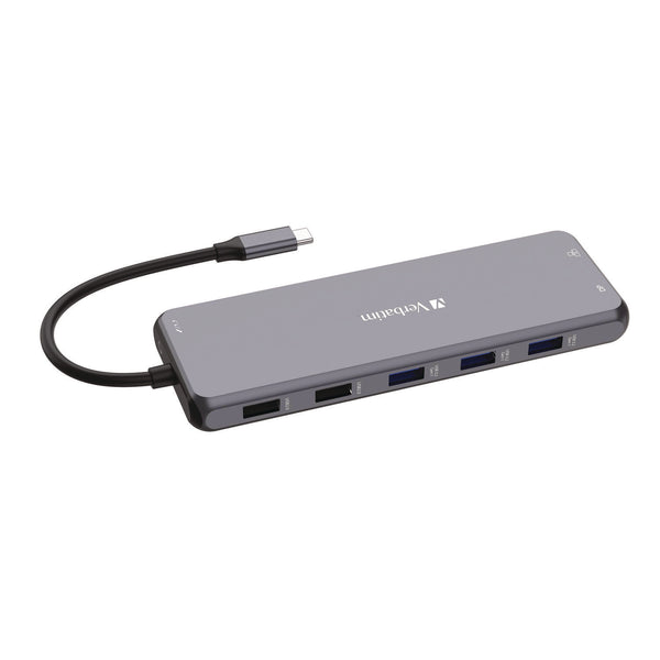 Verbatim® USB-C Pro Multiport Hub CMH 13Port, Gray (VER32153) Each