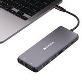 Verbatim® USB-C Pro Multiport Hub14 Port, Gray (VER32154) Each
