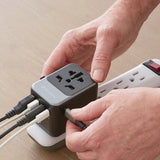 Verbatim® UTA-07 Universal Travel Adapter, (3) USB-A, (3) USB-C (VER32122) Each