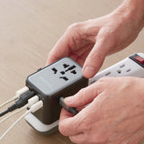 Verbatim® UTA-08 Universal Travel Adapter, (3) USB-A/(3) USB-C (VER32123) Each