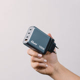 Verbatim® 140 W 4-Port GaN Wall Charger, Black/Gray (VER32203) Each