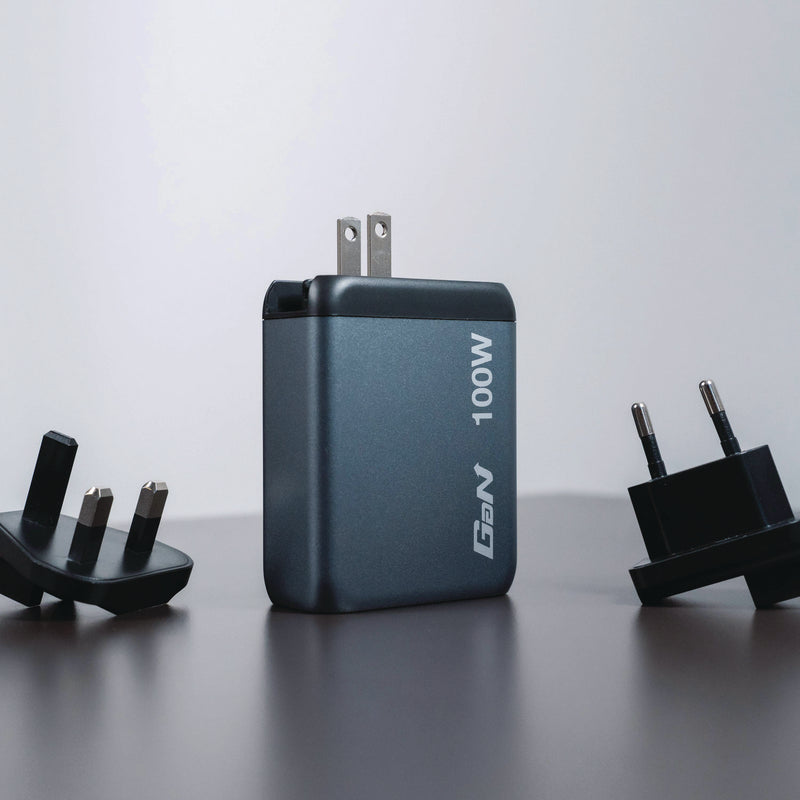 Verbatim® 140 W 4-Port GaN Wall Charger, Black/Gray (VER32203) Each