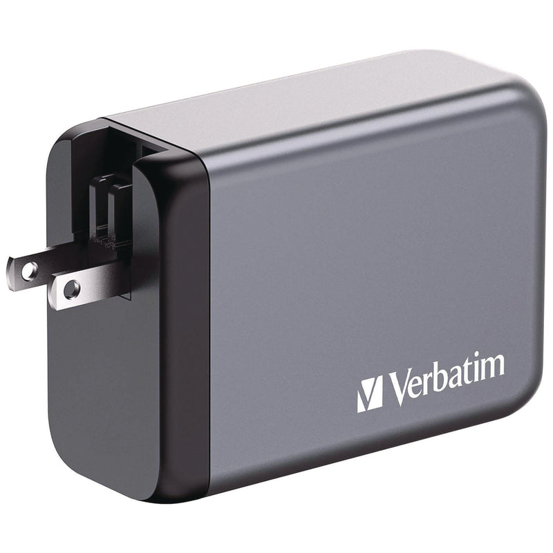 Verbatim® 240 W 4-Port GaN Wall Charger, Black/Gray (VER32205) Each