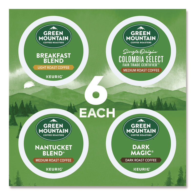 Green Mountain Regular Variety Pack Coffee K-Cups, Assorted Flavors, 96/Carton (GMT9974CT) Case of 96
