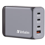 Verbatim® 240 W 4-Port GaN Wall Charger, Black/Gray (VER32205) Each