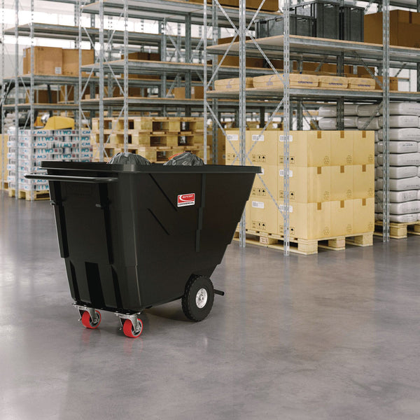 Suncast Commercial® Light Duty Tilt Truck, 0.5 cu yd, Plastic Black/Red (SUARMTTLD504F1D) Each