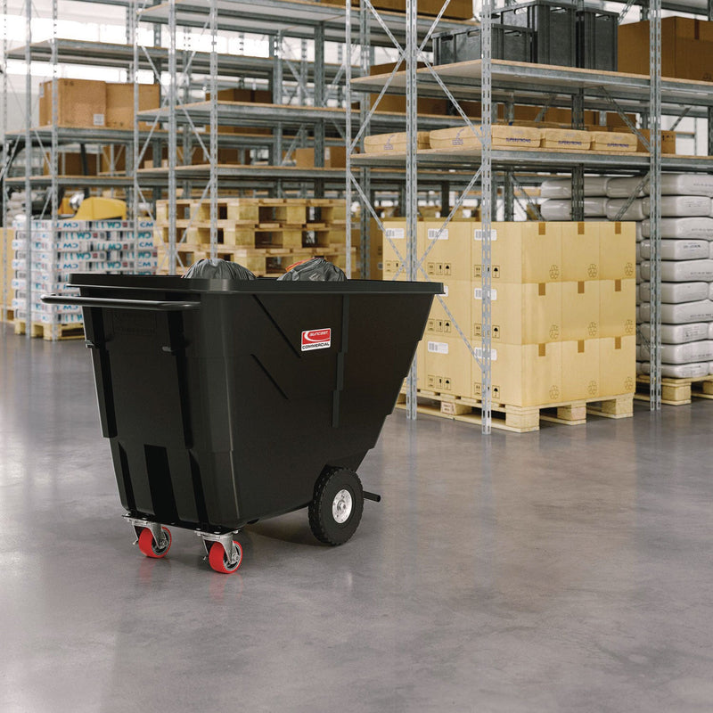 Suncast Commercial® Light Duty Tilt Truck, 0.5 cu yd, Plastic Black/Red (SUARMTTLD504F1D) Each