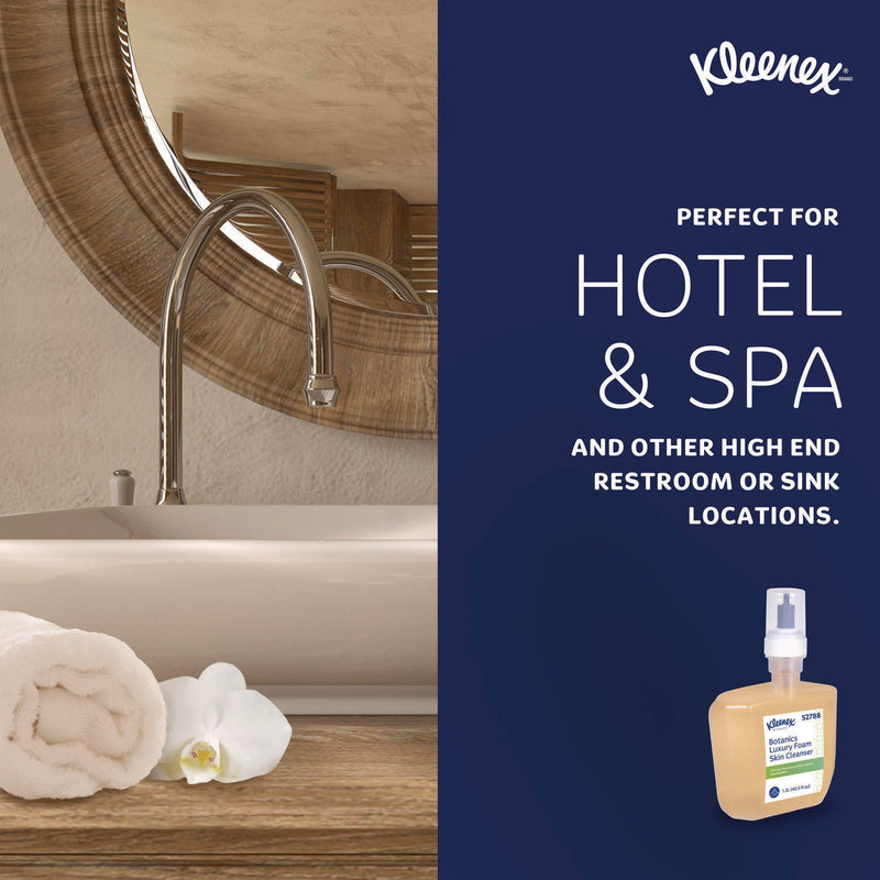 Kleenex® Botanics Luxury Foam Skin Cleanser, Fresh Scent, 1,200 mL Refill, 4/Carton (KCC52788) Case of 4