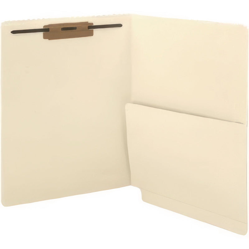 Medical Arts Press® Confidential End-Tab Folders with Single Pocket, 1 Fastener, Letter Size, Manila Exterior, 50/Box (MAQ31525Q) Box of 50