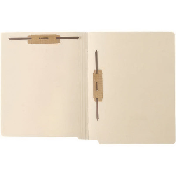 Medical Arts Press® End Tab Fastener File Folder, 0.75" Expansion, 1 Horizontal 1 Vertical Fastener, Letter Size, Manila Exterior, 250/Box (MAQ52407B) Box of 250