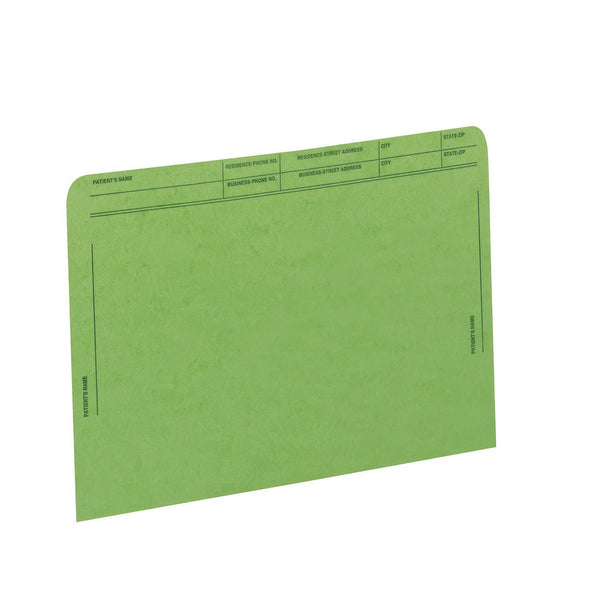 Medical Arts Press® Patient File Pocket, Letter Size, Green, 50/Box (MAQ59547GN) Box of 50