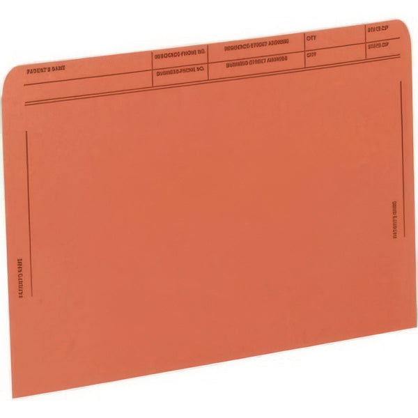 Medical Arts Press® Patient File Pocket, Letter Size, Orange, 50/Box (MAQ59547OR) Box of 50