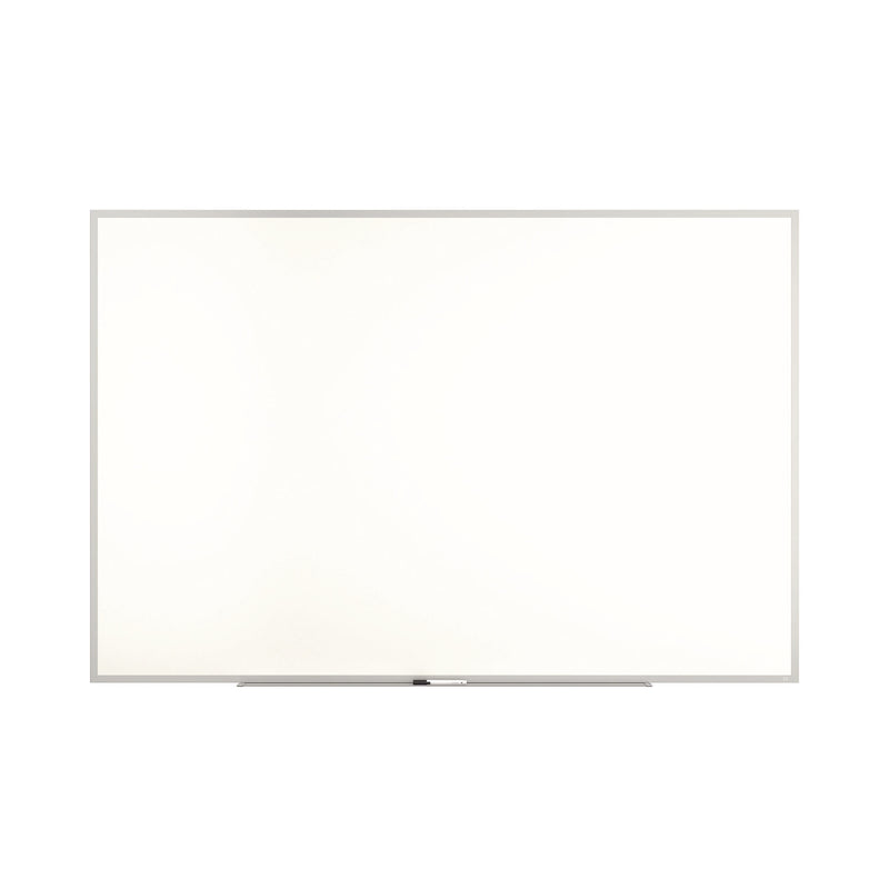 TRU RED™ Melamine Dry Erase Board, 72" x 48", White Surface, Gray/Natural Aluminum Frame (TUDTR59352) Each