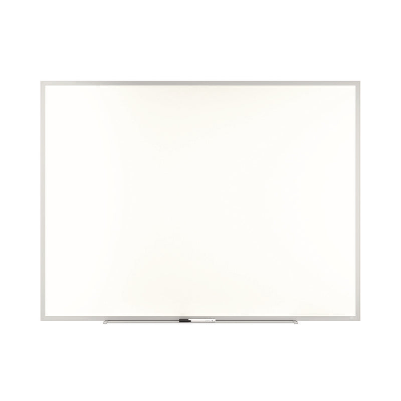 TRU RED™ Melamine Dry Erase Board, 48" x 36", White Surface, Gray/Natural Aluminum Frame (TUDTR59354) Each