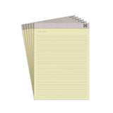 TRU RED™ Notepads, Narrow Rule, 50 Canary Yellow 8.5 x 11.75 Sheets, 6/Pack (TUDTR59921)