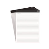 TRU RED™ Notepads, Narrow Rule, 50 White 8.5 x 11.75 Sheets, 6/Pack (TUDTR59922) Pack of 6