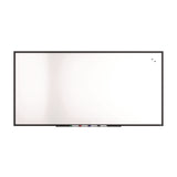 TRU RED™ Magnetic Porcelain Dry Erase Board, 96" x 48", White Surface, Black Aluminum Frame (TUDTR61191) Each