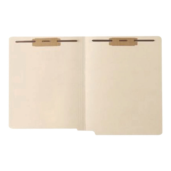 Medical Arts Press® Heavy-Duty End Tab File Folder, 0.75" Expansion, 2 Fasteners, Letter Size, Manila Exterior, 50/Box (MAQ31464) Box of 50