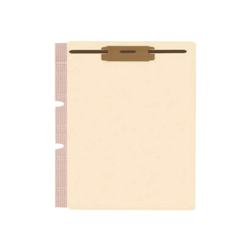 Medical Arts Press® Card Stock Classification Folder Divider, 2 Fasteners, Letter Size, Manila, 100/Box (MAQ52355) Box of 100